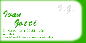 ivan gottl business card